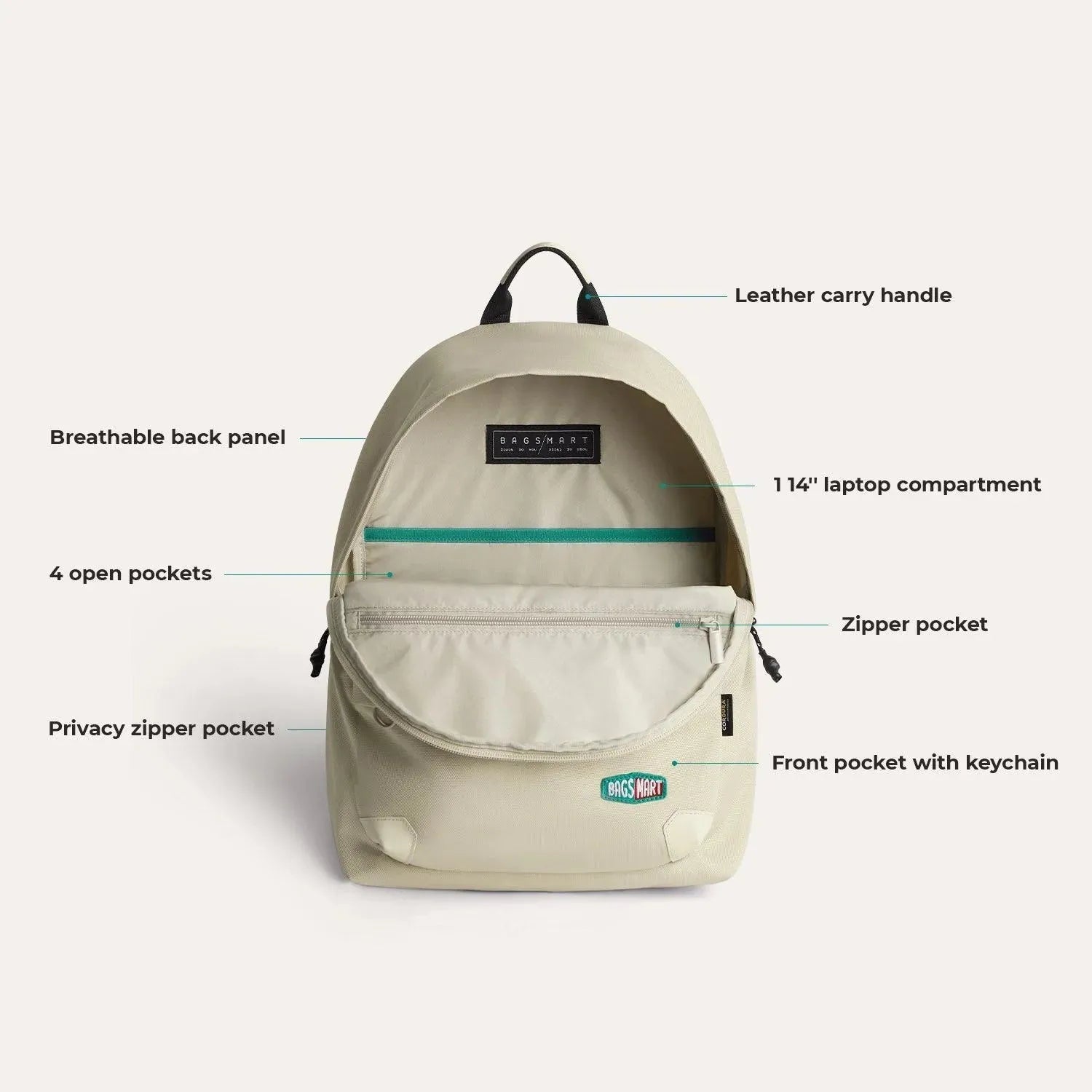 (FREE GIFT）Cordura® Campus Backpack with Laptop Sleeve