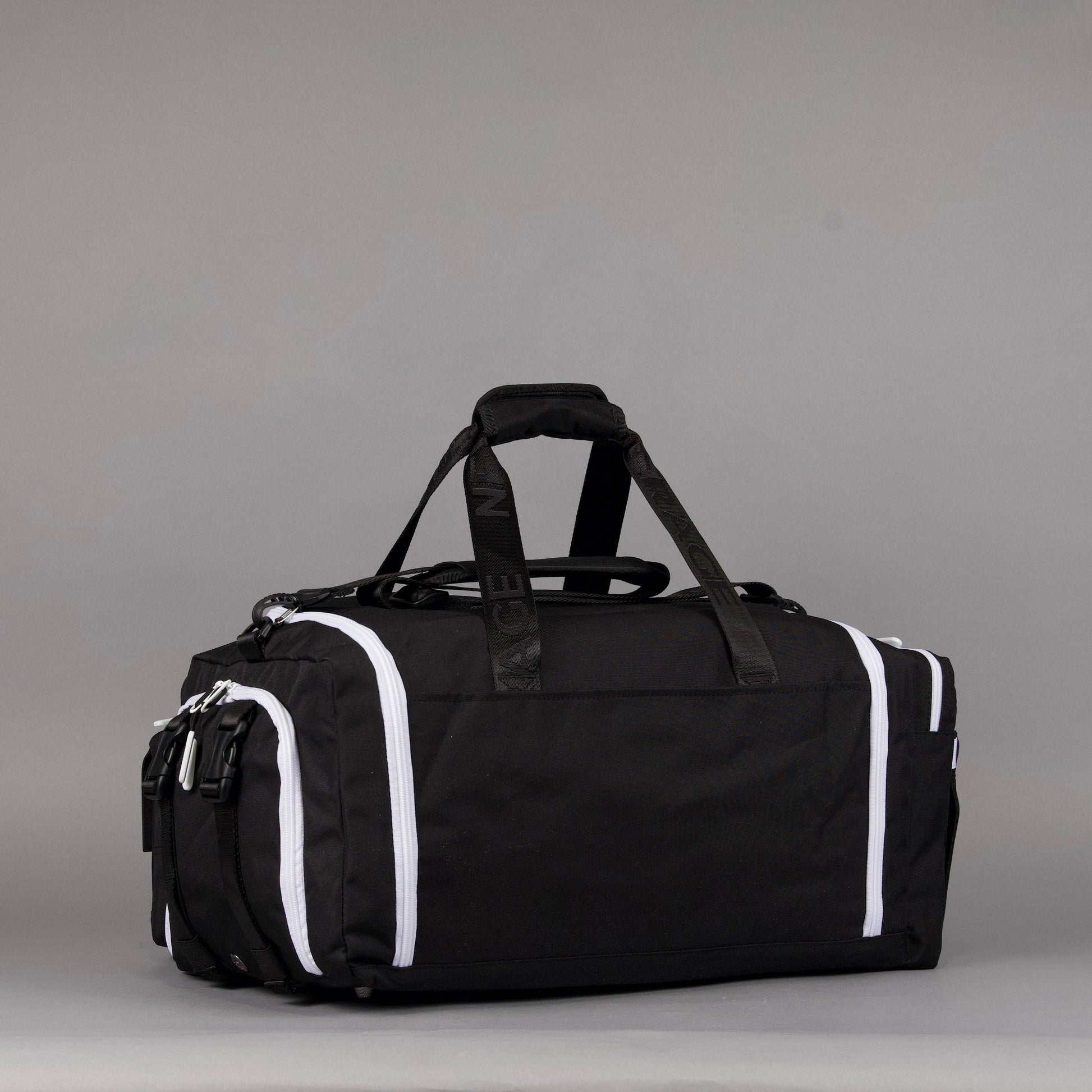 40L Ultimate Duffle Bag Alpha Black White Accents