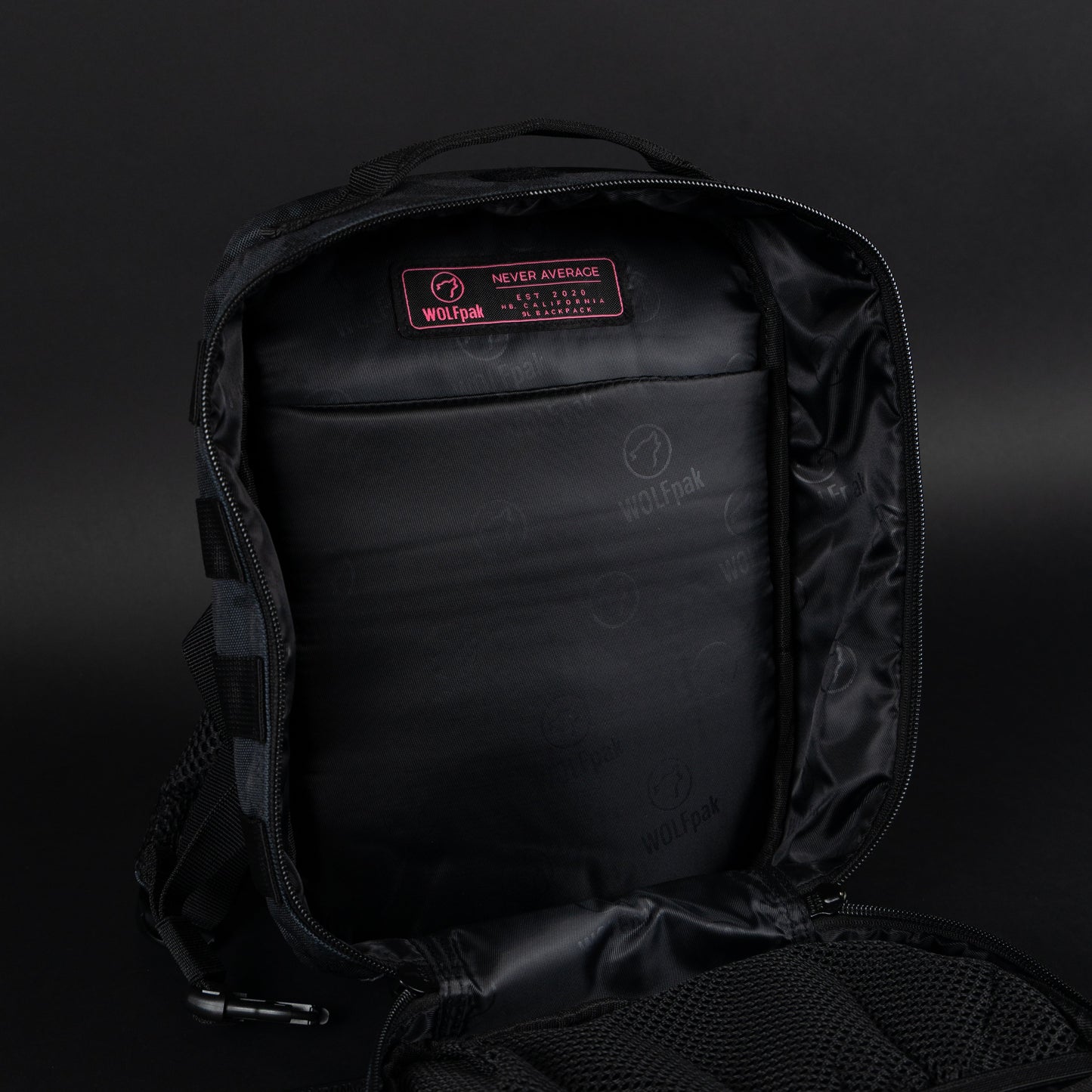 25L Backpack Black Hearts