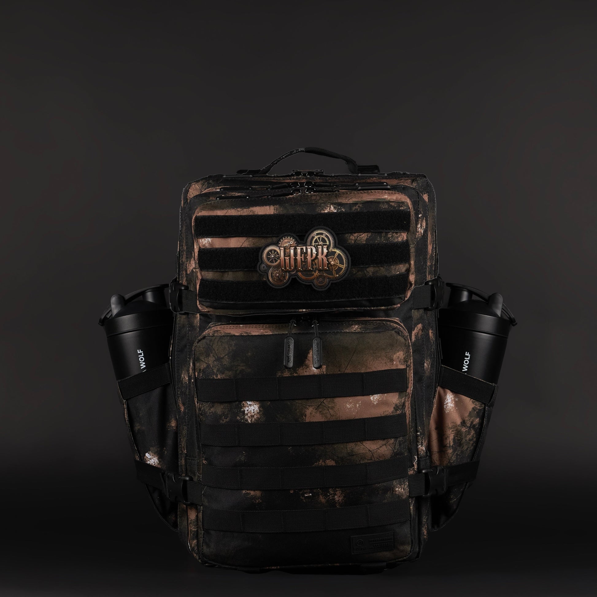 45L Backpack Black Steampunk