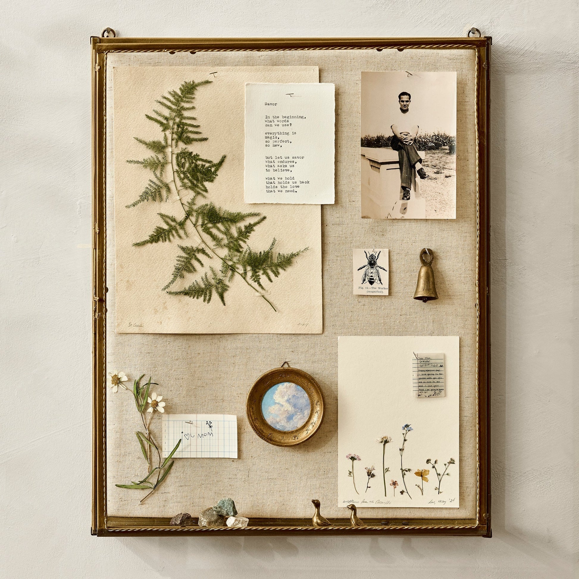 Your Story Brass Display Cabinet