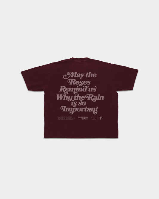 Women's All-American Slogan Tee - Port