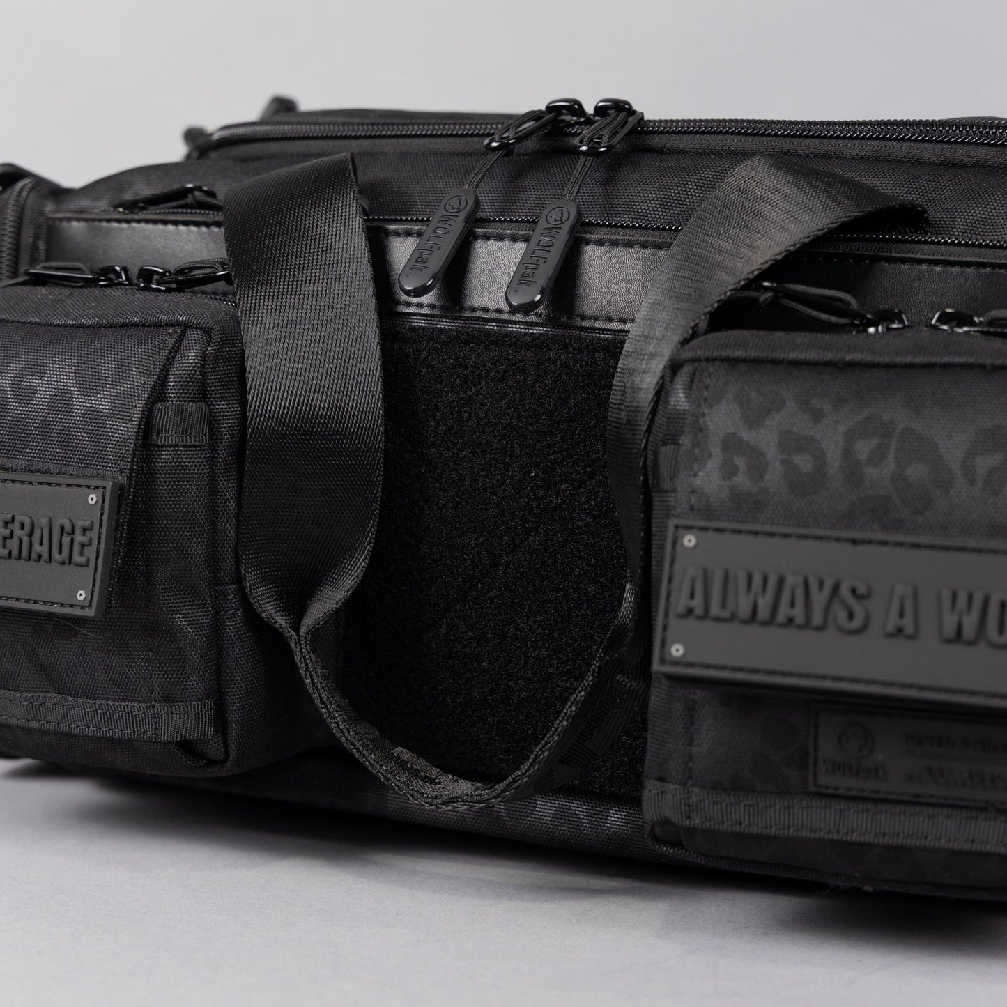 20L Mini Duffle Bag Black Leopard