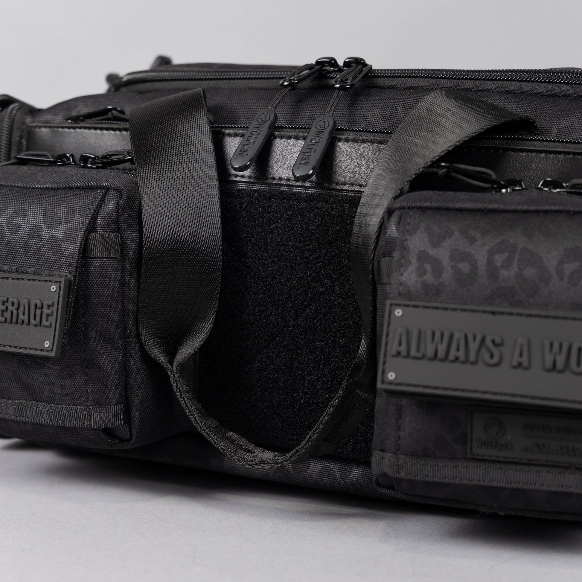 20L Mini Duffle Bag Black Leopard